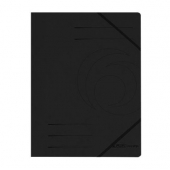 Папка с ластик Herlitz Colorspan Картон, А4 Черна