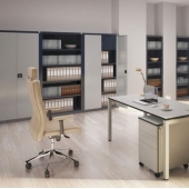 Метален шкаф Malow Office Locker RZ 203 С четири рафта, 100x43.5x199 cm Сив