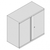 Метален шкаф Практик AM 0891 С един рафт, 91.5x45.8x83.2 cm Сив
