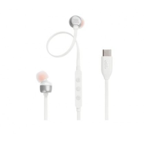 Слушалки JBL T310C WHT USB-C In-ear headphones