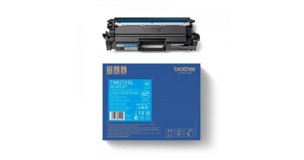 Консуматив Brother TN-821XXLC Cyan Toner Cartridge Super High Yield-2