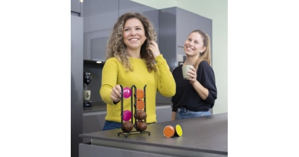 Метална стойка Xavax за капсули Dolce Gusto За 16 бр. капсули, Черен-2