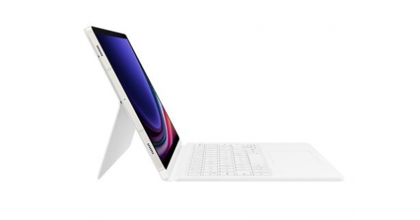 Клавиатура Samsung Tab S9/S9 FE Book Cover Keyboard White-7
