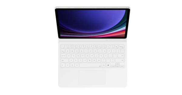 Клавиатура Samsung Tab S9/S9 FE Book Cover Keyboard White-9