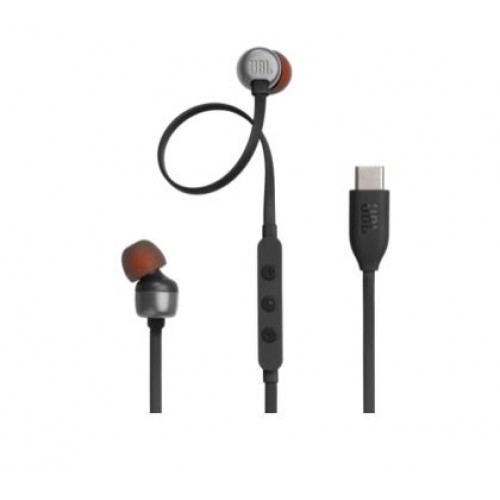 Слушалки JBL T310C BLK USB-C In-ear headphones