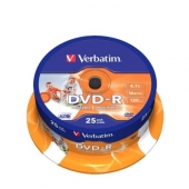 DVD-R Verbatim 16x 4.7 GB шпиндел 25 бр.