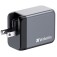 Зарядно устройство Verbatim GNC-65 GaN Charger 3 Port 65W USB A/C (EU/UK/US)