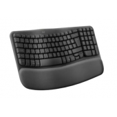 Клавиатура Logitech Wave Keys wireless ergonomic keyboard - GRAPHITE - US INT`L - 2.4GHZ/BT - N/A - INTNL-973 - UNIVERSAL