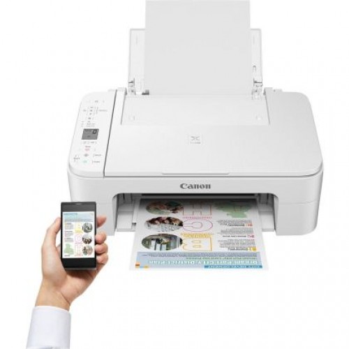 Мастилоструйно многофункционално устройство Canon PIXMA TS3351 All-In-One, White-3