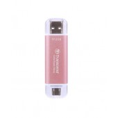 Твърд диск Transcend 512GB, USB External SSD, ESD310P, USB 10Gbps, Type C/ A, Pink