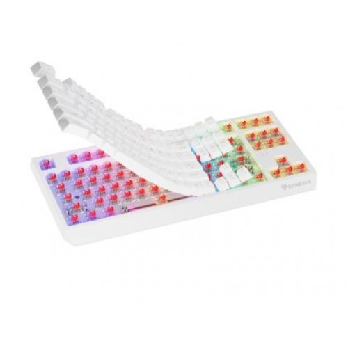 Клавиатура Genesis Gaming Keyboard Thor 230 TKL Wireless US White RGB Mechanical Outemu Red-1