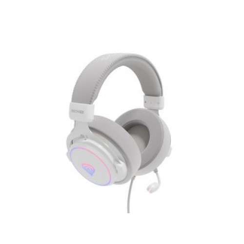 Слушалки Genesis Headset Neon 764 with microphone, RGB illumination, USB, White-3