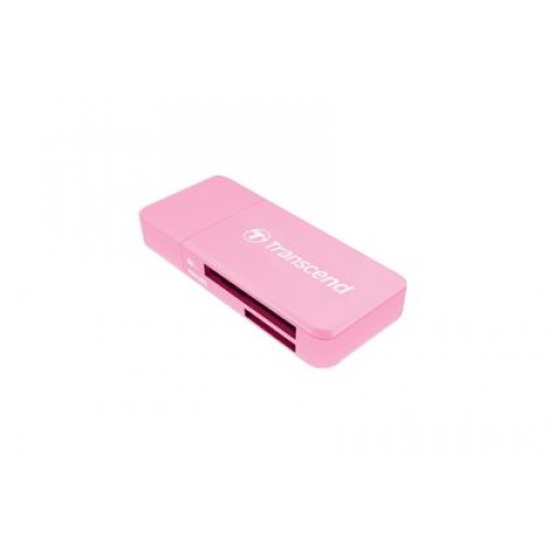 Четец за карти Transcend SD/microSD Card Reader, USB 3.0/3.1 Gen 1, Pink