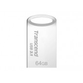Памет Transcend 64GB JETFLASH 710, USB 3.1, Silver Plating