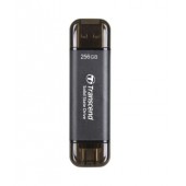 Твърд диск Transcend 256GB, External SSD, ESD310C, USB 10Gbps, Type C/A, Black