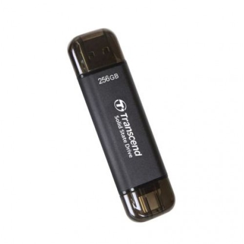 Твърд диск Transcend 256GB, External SSD, ESD310C, USB 10Gbps, Type C/A, Black-1