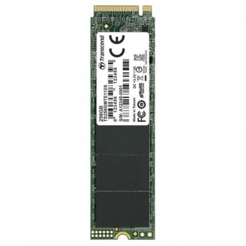 Твърд диск Transcend 256GB, M.2 2280, PCIe Gen3x4, M-Key, 3D TLC, DRAM-less