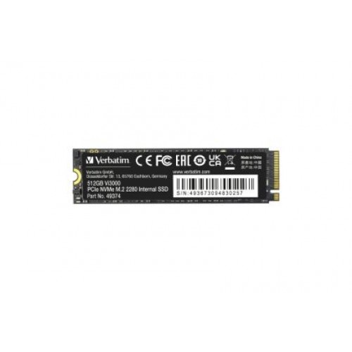 Твърд диск Verbatim Vi3000 Internal PCIe NVMe M.2 SSD 512GB-1