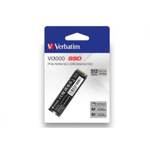 Твърд диск Verbatim Vi3000 Internal PCIe NVMe M.2 SSD 512GB-2