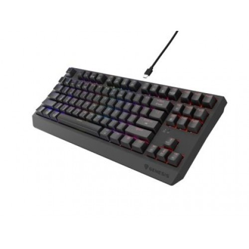 Клавиатура Genesis Gaming Keyboard Thor 230 TKL Wireless US Black RGB Mechanical Outemu Silent Lemon-3