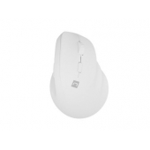 Мишка Natec Vertical Mouse Crake 2 Wireless, 2400DPI Bluetooth 5.2 + 2.4 GHz White