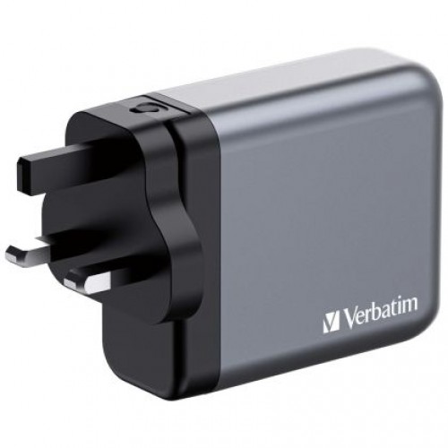 Зарядно устройство Verbatim GNC-140 GaN Charger 4 Port 140W USB A/C (EU/UK/US)-3