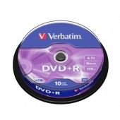 Медия Verbatim DVD+R AZO 4.7GB 16X MATT SILVER SURFACE (10 PACK)