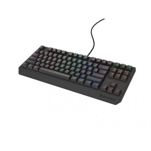 Клавиатура Genesis Gaming Keyboard Thor 230 TKL Lite US Rainbow Mechanical Outemu Red Black Hot Swap-1