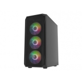 Кутия за компютър Fury PC Case Shobo SH4F RGB Midi Tower, Window, Black