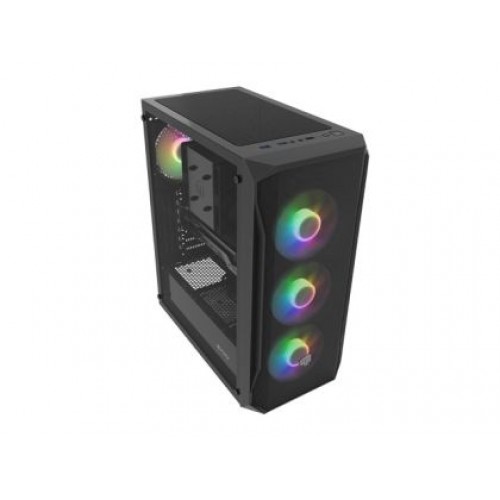 Кутия за компютър Fury PC Case Shobo SH4F RGB Midi Tower, Window, Black-2