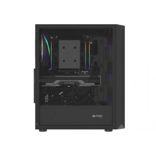 Кутия за компютър Fury PC Case Shobo SH4F RGB Midi Tower, Window, Black-7