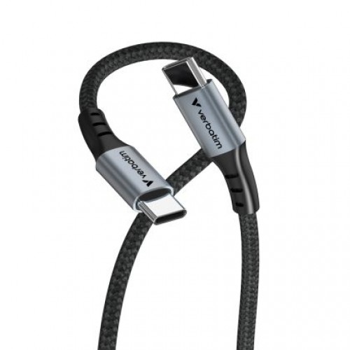 Кабел Verbatim Sync & Charge USB-C to USB-C 60W 120 cm-1