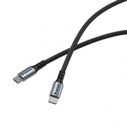 Кабел Verbatim Sync & Charge USB-C to USB-C 60W 120 cm-2