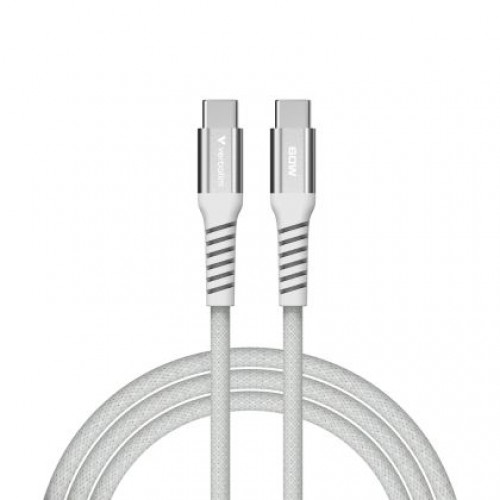 Кабел Verbatim Sync & Charge USB-C to USB-C 60W Magnetic 120 cm - Grey-1