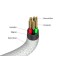 Кабел Verbatim Sync & Charge USB-C to USB-C 60W Magnetic 120 cm - Grey