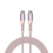 Кабел Verbatim Sync & Charge USB-C to USB-C 60W Magnetic 120 cm - Pink
