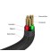Кабел Verbatim Sync & Charge USB-C to USB-C 100W Magnetic 120 cm - Black