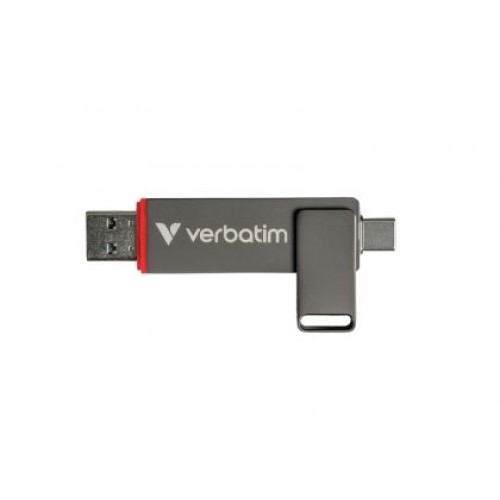 Твърд диск Verbatim Dual QuickStick USB-C & USB-A USB 3.2 Gen 1 256GB-1