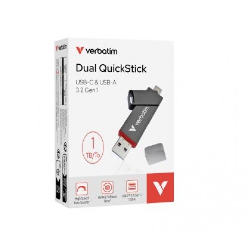 Твърд диск Verbatim Dual QuickStick USB-C & USB-A USB 3.2 Gen 1 1TB-4