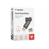 Твърд диск Verbatim Dual QuickStick USB-C & USB-A USB 3.2 Gen 1 1TB
