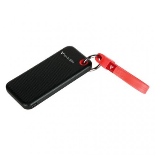 Твърд диск Verbatim Pocket SSD USB 3.2 Gen 2 1TB Black/Red-2