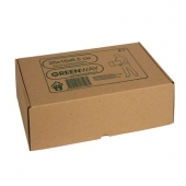 Кутия от микровелпапе 25x16x8.5 cm, Кафява