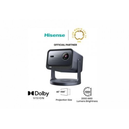 Мултимедиен проектор Hisense C2 Smart mini Laser Projector, 4K Ultra HD 3840x2160, 1700:1, 2000 lum, 60 Hz, Digital Zoom,Dolby Vision, HDR10+(decoding), HDR10, HLG, 2*10W
