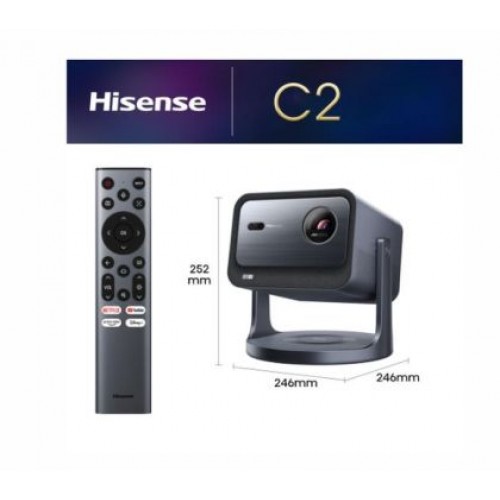 Мултимедиен проектор Hisense C2 Smart mini Laser Projector, 4K Ultra HD 3840x2160, 1700:1, 2000 lum, 60 Hz, Digital Zoom,Dolby Vision, HDR10+(decoding), HDR10, HLG, 2*10W-1