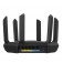 Рутер Asus Gaming Wireless Router, RT-AXE7800, AXE7800, Tri-Band, Quad-Core 1.7GHz CPU, 256MB/512MB Flash/RAM, 2.5G port, AiProtection Pro, Adaptive QoS, VPN Fusion, Instant Guard, IPTV, OFDMA, MU-MIMO, Beamforming, Link Aggregation, AiMesh, Black