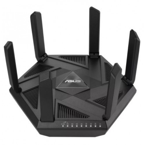 Рутер Asus Gaming Wireless Router, RT-AXE7800, AXE7800, Tri-Band, Quad-Core 1.7GHz CPU, 256MB/512MB Flash/RAM, 2.5G port, AiProtection Pro, Adaptive QoS, VPN Fusion, Instant Guard, IPTV, OFDMA, MU-MIMO, Beamforming, Link Aggregation, AiMesh, Black-2