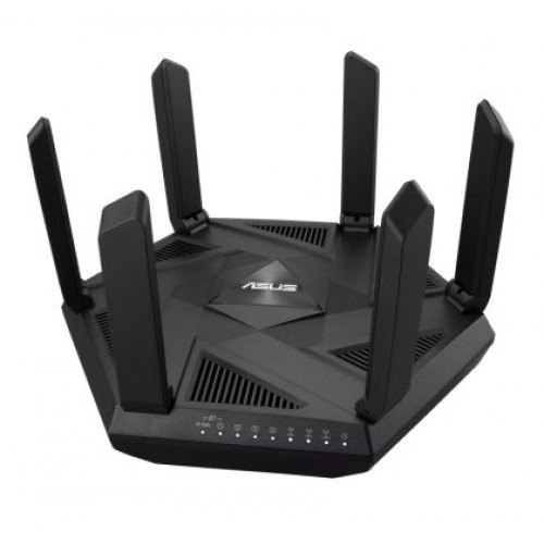Рутер Asus Gaming Wireless Router, RT-AXE7800, AXE7800, Tri-Band, Quad-Core 1.7GHz CPU, 256MB/512MB Flash/RAM, 2.5G port, AiProtection Pro, Adaptive QoS, VPN Fusion, Instant Guard, IPTV, OFDMA, MU-MIMO, Beamforming, Link Aggregation, AiMesh, Black-3