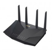 Рутер Asus Wireless Router, RT-AX5400, AX5400, Dual-Band, Tri-Core 1.5GHz CPU, 256MB/512MB Flash/RAM, Gigabit, AiProtection Pro, Adaptive QoS, VPN Fusion, IPTV, OFDMA, MU-MIMO, Beamforming, Link Aggregation, Port forwarding, AiMesh, Black