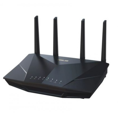 Рутер Asus Wireless Router, RT-AX5400, AX5400, Dual-Band, Tri-Core 1.5GHz CPU, 256MB/512MB Flash/RAM, Gigabit, AiProtection Pro, Adaptive QoS, VPN Fusion, IPTV, OFDMA, MU-MIMO, Beamforming, Link Aggregation, Port forwarding, AiMesh, Black-2