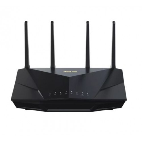 Рутер Asus Wireless Router, RT-AX5400, AX5400, Dual-Band, Tri-Core 1.5GHz CPU, 256MB/512MB Flash/RAM, Gigabit, AiProtection Pro, Adaptive QoS, VPN Fusion, IPTV, OFDMA, MU-MIMO, Beamforming, Link Aggregation, Port forwarding, AiMesh, Black-3